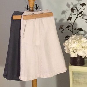 Nordstrom “Carlson” (set of 2) Linen Skirts
